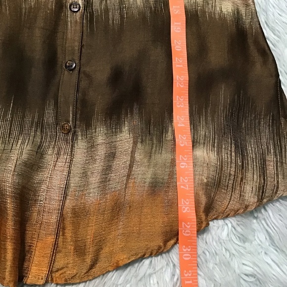 Robert Kitchen Canada Silk Top & Skirt Set size M - Picture 9 of 12